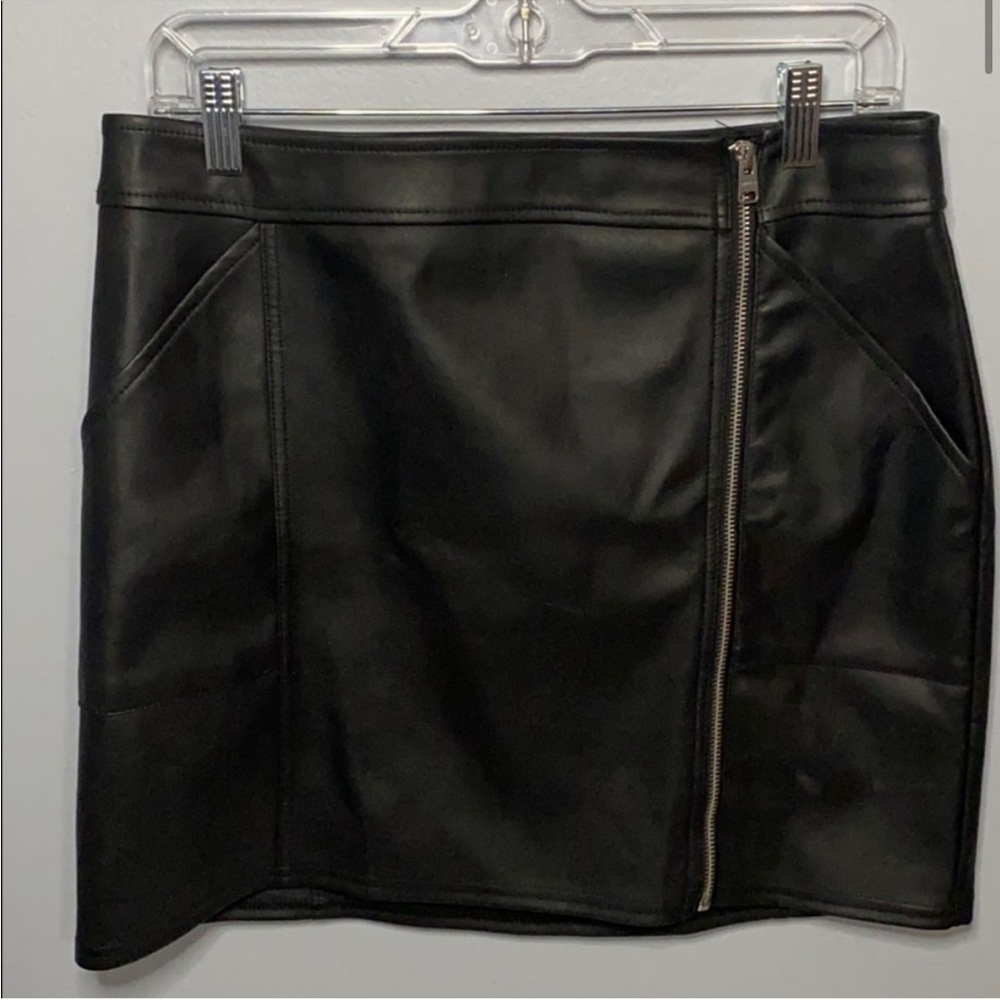 Express faux leather skirt size 10